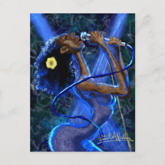 Blauwte in het Briefkaart Rhapsodie (Voorkant)