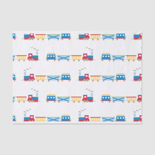 Blauwte van treinpapier tissuepapier (Voorkant)