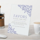 blauwtint voor bruiloft reclamebord met voetstuk (Insitu)