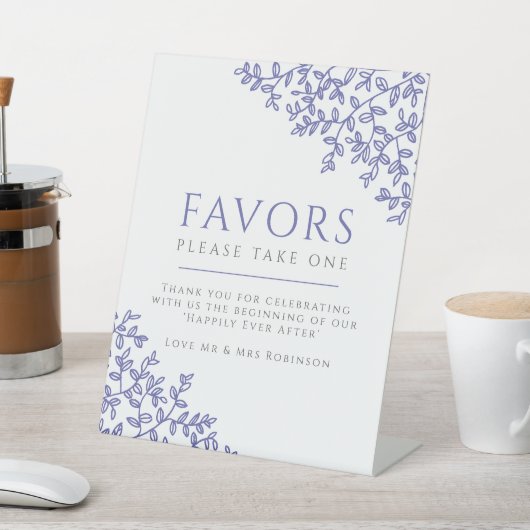 blauwtint voor bruiloft reclamebord met voetstuk (Insitu)