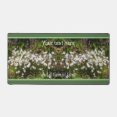 Blauwtiny Blue Flowers Tekenen op maat Bureaumat (Voorkant)