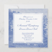 Blauwtoil de Jouy Frans Land Shabby Elegance Kaart (Achterkant)