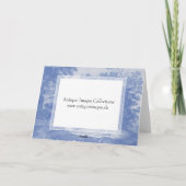 Blauwtoil de Jouy Frans Land Shabby Elegance Kaart (Achterkant)