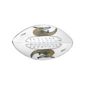 Blauwtongen cartoon illustratie american football (Voorkant)