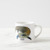 Blauwtongen cartoon illustratie espresso kop (Rechts)