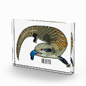 Blauwtongen cartoon illustratie fotoblokken (Rechts)