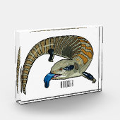 Blauwtongen cartoon illustratie fotoblokken (Links)