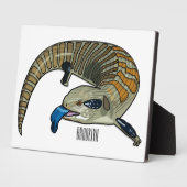 Blauwtongen cartoon illustratie fotoplaat (Zijkant)