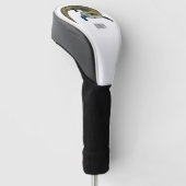 Blauwtongen cartoon illustratie golfheadcover (Schuin)