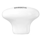 Blauwtongen cartoon illustratie keramische knop (Zijkant)