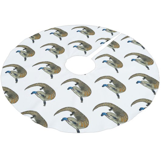 Blauwtongen cartoon illustratie kerstboom rok (Gekanteld)