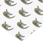 Blauwtongen cartoon illustratie korte tafelloper (Hoek)