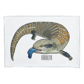 Blauwtongen cartoon illustratie kussensloop (Voorkant)