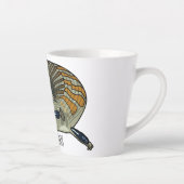 Blauwtongen cartoon illustratie latte mok (Rechts)