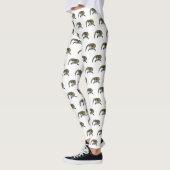 Blauwtongen cartoon illustratie leggings (Links)