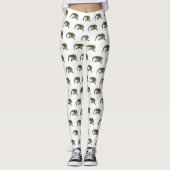 Blauwtongen cartoon illustratie leggings (Voorkant)