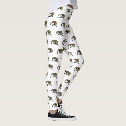 Blauwtongen cartoon illustratie leggings (Rechts)