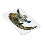 Blauwtongen cartoon illustratie magneet (Rechterzijde)