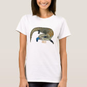 Blauwtongen cartoon illustratie t-shirt (Voorkant)