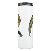 Blauwtongen cartoon illustratie thermosbeker (Achterkant)