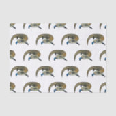 Blauwtongen cartoon illustratie tissuepapier (Voorkant)