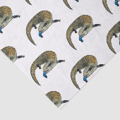 Blauwtongen cartoon illustratie tissuepapier (Detail)