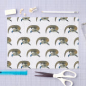 Blauwtongen cartoon illustratie tissuepapier (Craft)