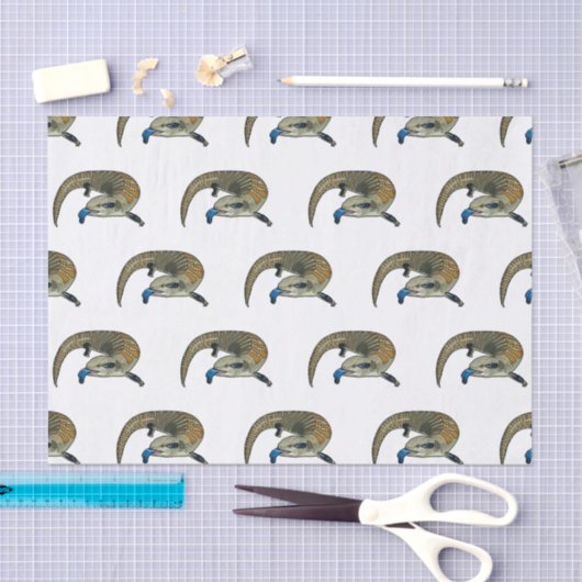 Blauwtongen cartoon illustratie tissuepapier (Craft)