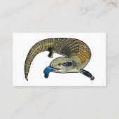 Blauwtongen cartoon illustratie visitekaartje (Achterkant)