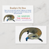 Blauwtongen cartoon illustratie visitekaartje (Voorkant / Achterkant)