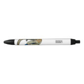 Blauwtongen cartoon illustratie zwarte inkt pen (Voorkant)