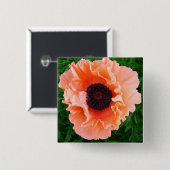 Blauwventilatorventilator Vierkante Button 5,1 Cm (Voorkant /achterkant)