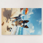 Blauwvingerstrand Sport Scène Legpuzzel (Horizontaal)