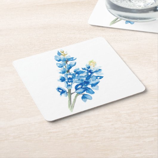 Blauwvintonijn 4 kartonnen onderzetters (Schuin)