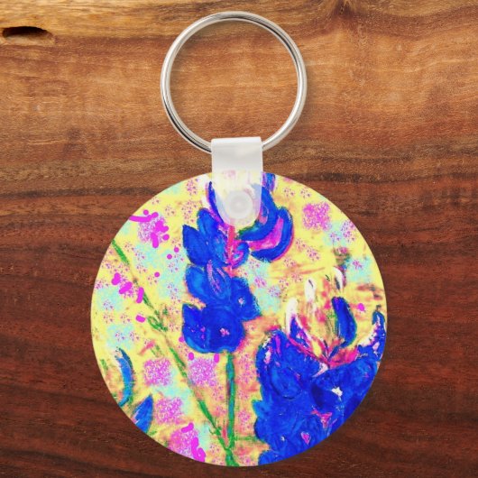 blauwvintonijn in het begin sleutelhanger (Voorkant)