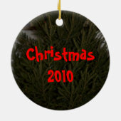 Blauwvintonijn Keramisch Ornament (Achterkant)