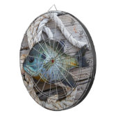 Blauwvintonijn op de haven en aan de touw dartbord (Voorkant Rechts)