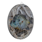 Blauwvintonijn op de haven en aan de touw dartbord (Voorkant Links)