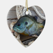 Blauwvintonijn op de haven en aan de touw keramisch ornament (Rechts)