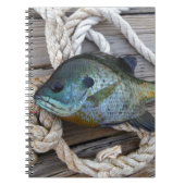 Blauwvintonijn op de haven en aan de touw notitieboek (Voorkant)
