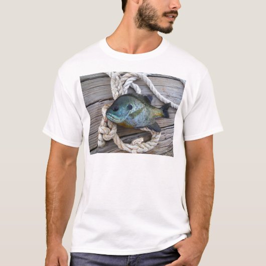 Blauwvintonijn op de haven en aan de touw t-shirt (Voorkant)
