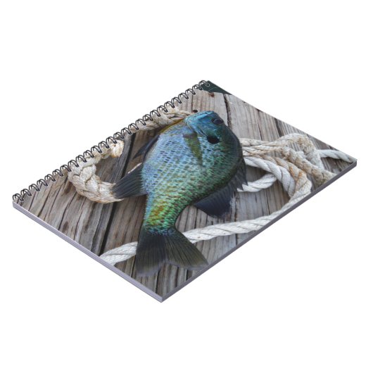 blauwvintonijn op het dok notitieboek (Linkerzijde)