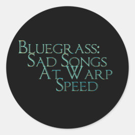 Blauwvintonijn: Sad-liedjes met kromp snelheid Ronde Sticker