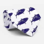 Blauwvintonijn Stropdas (Opgerold)