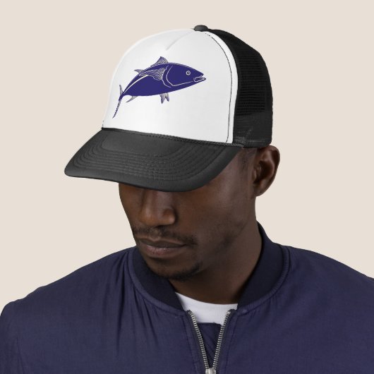 Blauwvintonijn Trucker Pet (In situ)