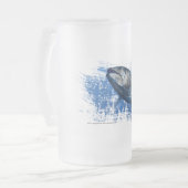 Blauwvintonijn van glas uit bier matglas bierpul (Voorkant links)