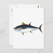 Blauwvintonijnillustratie Briefkaart (Voorkant / Achterkant)