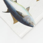 Blauwvintonijnillustratie Fleece Deken (Hoek)