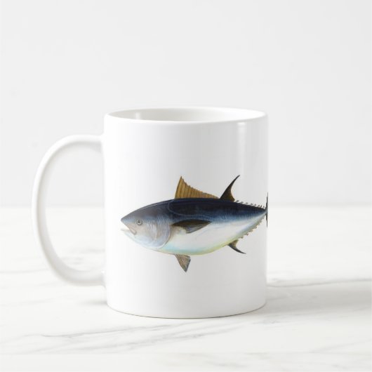 Blauwvintonijnillustratie Koffiemok (Links)