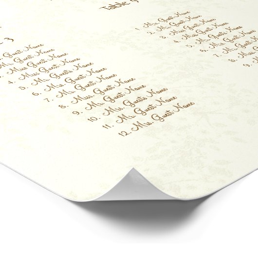  blauwvintonijnkreeft 12 tabellen poster (Hoek)